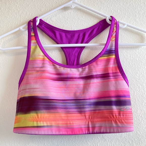 C9 by Champion Other - C9 by Champion Reversible Striped/Purple Sports Bra Size S/M